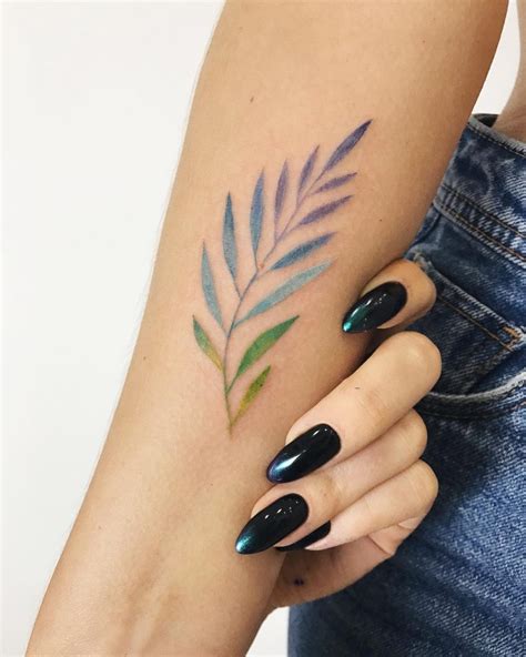 leaf tattoo